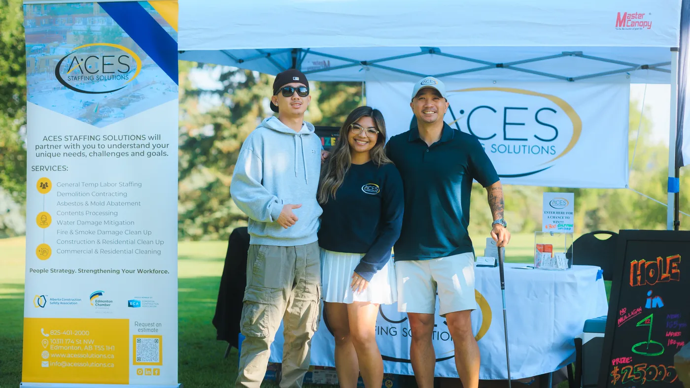 ACES Staffing Solutions sponsor booth